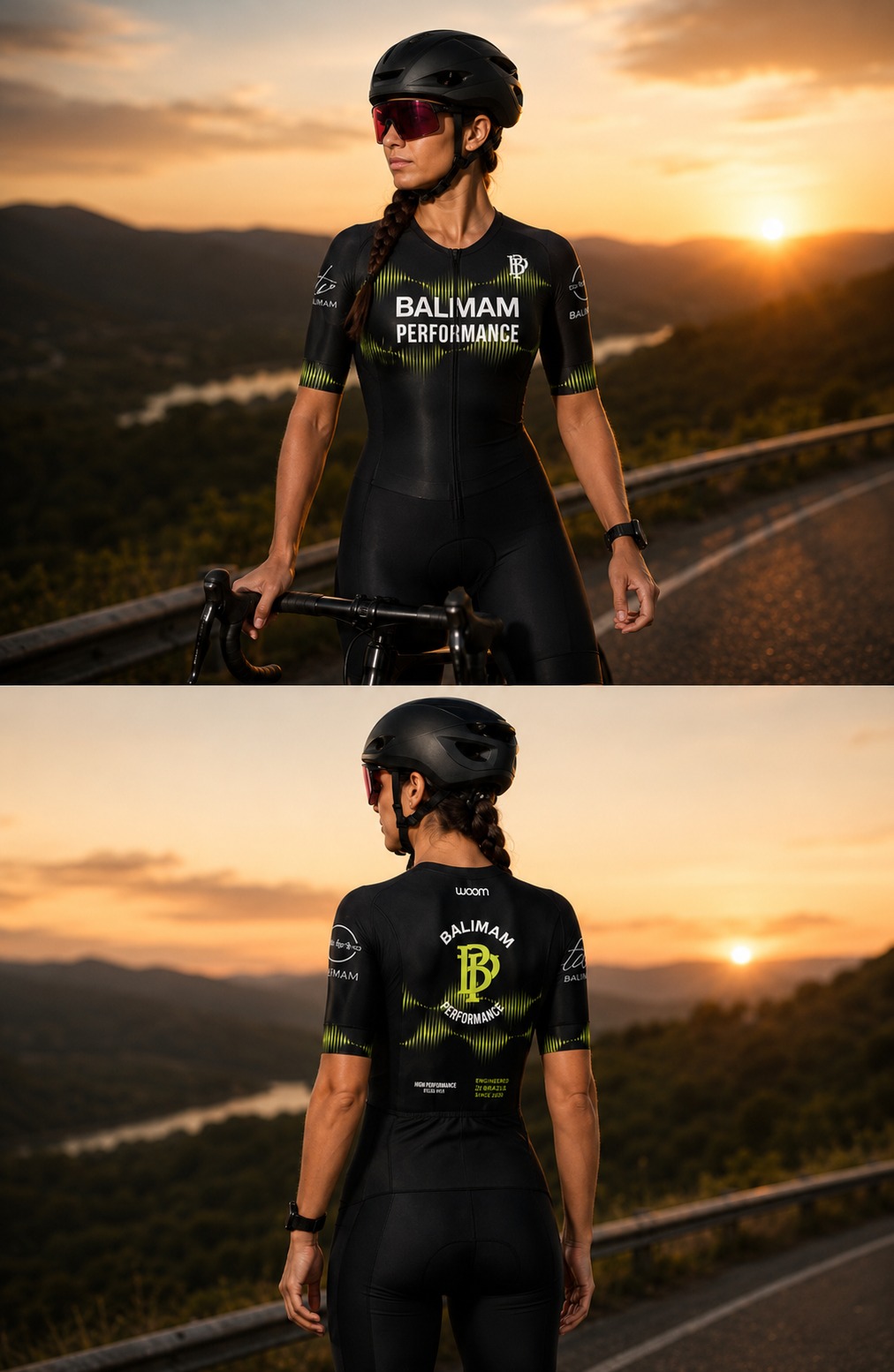 Macaquinho Triathlon Feminino c/ manga Phanton